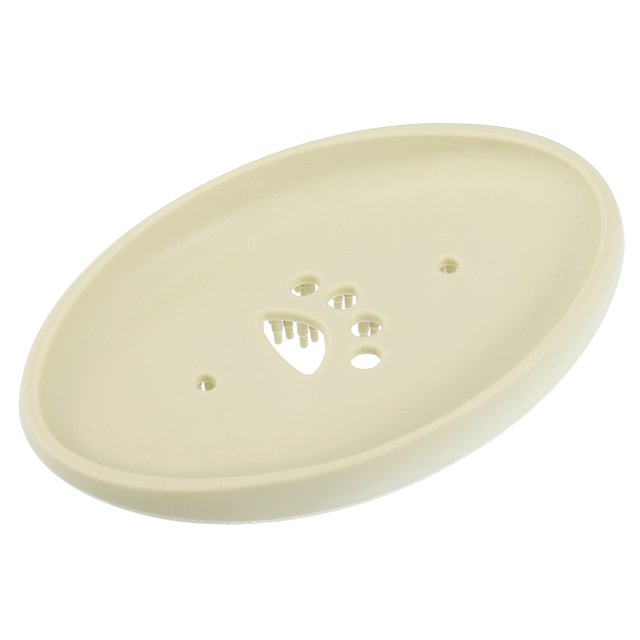 Jabonera Unique Bargains para mantener el jabón seco 2 en 1, protector de jabón y cepillo para baño, cocina, silicona beige con cerdas