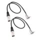 thumbnail image 1 of Cable XLR Tipo D Paquete De 2, 0,6m, Sin Soldadura Convertidor XLR Hembra A Macho Para Alimentación/Paso De Micrófono 24 AWG Premium Para Caja De Escenario, Panel De, 1 of 7