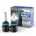 thumbnail image 2 of Coches camiones motocicletas H11/H8/H9 bombillas LED para delanteros 50W reemplazo halógeno 10000Lms brillante Kit de conversión de, 2 of 9