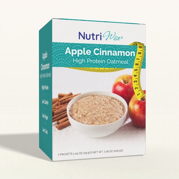 NutriWise Apples  Cinnamon High-Protein Oatmeal (7ct)