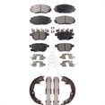 thumbnail image 1 of Transit Auto Front Rear Semi-Metallic Brake Pads and Parking Shoes Kit for Car Toyota Matrix Pontiac Vibe KFN-100751, 1 of 11