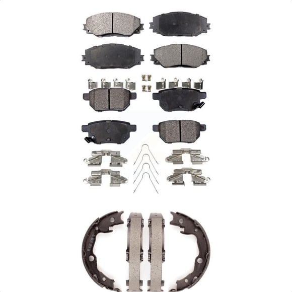 Transit Auto Front Rear Semi-Metallic Brake Pads and Parking Shoes Kit for Car Toyota Matrix Pontiac Vibe KFN-100751