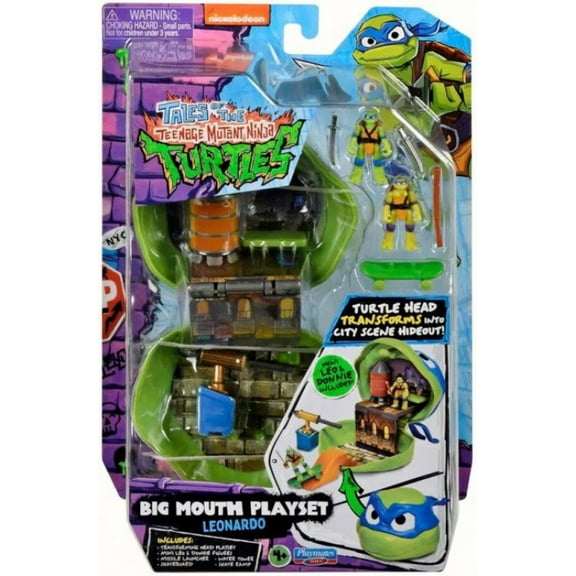 Teenage Mutant Ninja Turtles Big Mouth Leonardo Micro Playset
