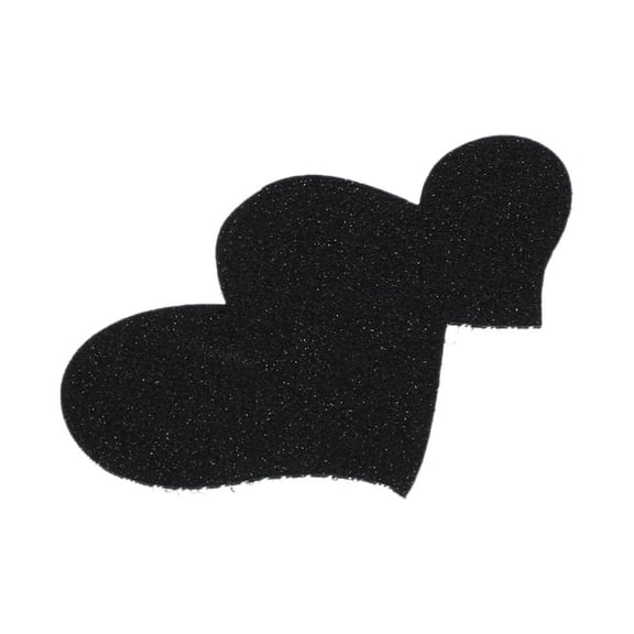 Hair Pads Heart Shape Hair Pad Bangs Patch for Women Hair Magic Tapes Hair Grippers Black