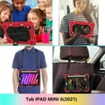 thumbnail image 3 of Case for iPad mini 6th Gen 8.3" 2021, Rugged Shockproof Case with Crossbody Strap & Pencil Holder [360° Rotating Hand Strap] & Stand, Case for iPad mini 6th Gen 8.3" 2021, Red+Black, 3 of 7