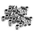 thumbnail image 2 of 60 piezas mezcladas de aleación de plata antigua 12 constelaciones de gran agujero espaciador sueltas para abalorios artesanales pulseras DIY perfecl Cuentas espaciadoras de orificio grande, 2 of 8