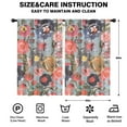 thumbnail image 2 of Blackout Kids Curtains,Pioneer Flower Floral Print Pattern Childrens Insulated Curtains Set Of 2,Bedroom Essentials,Toddler Room Decor 52"x84", 2 of 5