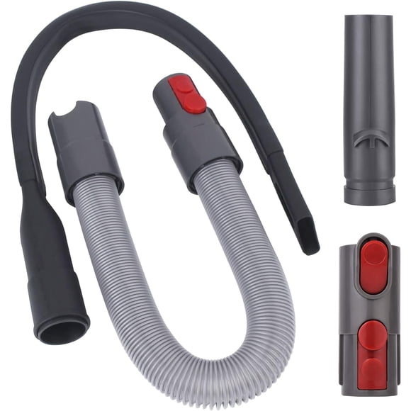 Extension Hose, Flexible Crevice Tool with Adapter Accessories for Dyson V15 V11 V10 V8 V7 Vacuum Cleaner, Telescopic Vacuum Cleaner Hose, Long Crevice Tool for Cleaning Corners