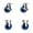 2 Swivel w/2 Top Lock Brakes - 2 Rigid, variant on 3 Inch 316SS Solid Polyurethane Wheel Rigid Top Plate Caster Service Caster