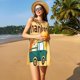 thumbnail image 3 of Balery Happy Thanksgiving Day Vestidos de verano para mujer con estampado: vestido holgado sin mangas, vestido playero informal y cómodo para días calurosos., 3 of 7