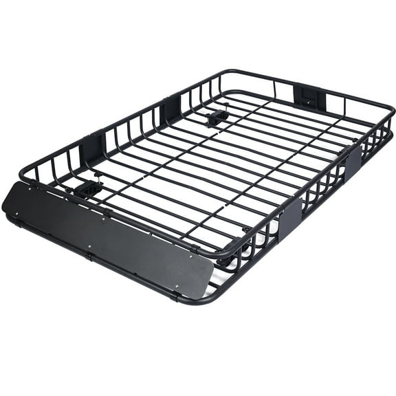 M optimized Rooftop Cargo Carrier Basket Motoring Roof Rack Top Mount Roof Rack for Car Truck SUV RV 66.1"x39.4"x5.9" Black