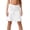 White, variant on Coral Shorts Women Summer Yoga Shorts Pull On Athletic Shorts Knee Length Lightweight Solid High Waisted Stretch Long Shorts Walking Casual Running Shorts