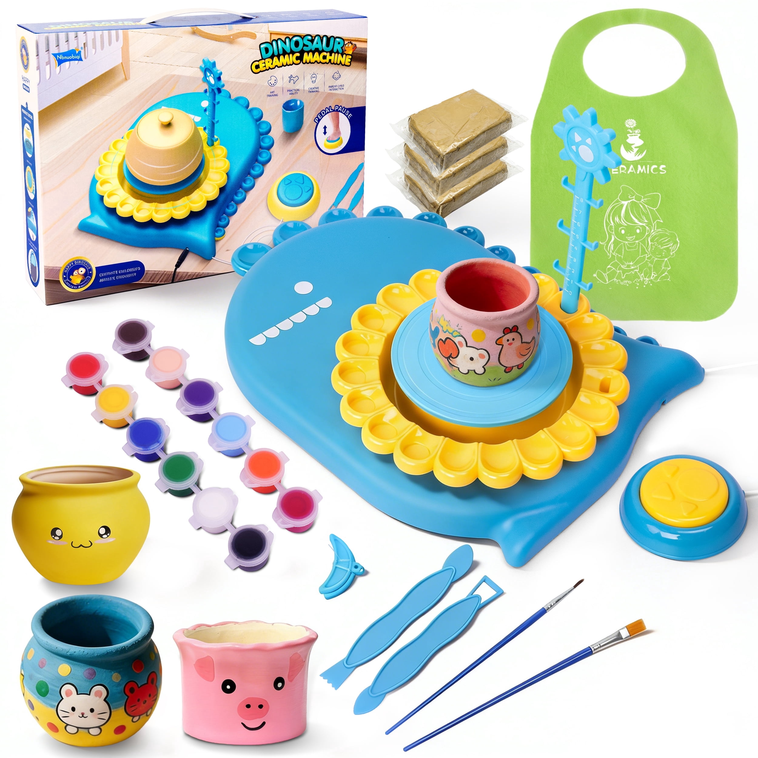 Horizon Group USA Electric Pottery Wheel & Clay Sculpting Kit, 1