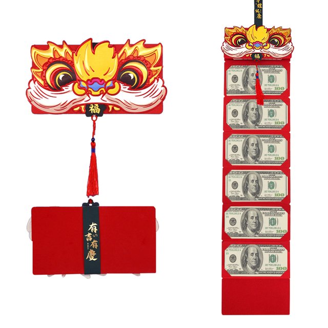 Save More,2022 New Year Folding Red Envelope Personality Enlarged Red Envelope Chinese New Year Blessing Red Envelope,PENDANE,Multicolor