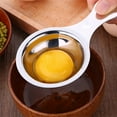 thumbnail image 2 of Pedty Shaver,1 Stainless Steel Egg White Separator,Multifunctional Grater Stainless Steel Egg White Separator Egg Separator Filter,Egg Separators, 2 of 5