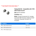 thumbnail image 2 of Timing Belt Kit - Compatible with 1990 - 2002 Honda Accord 1991 1992 1993 1994 1995 1996 1997 1998 1999 2000 2001, 2 of 2