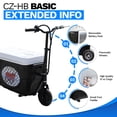 Cruzin Cooler CZHB BASIC Motorized Ice Chest Scooter, 9 MPH Top Speed