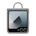 thumbnail image 4 of Funda de silicona con anilla para Samsung Galaxy Z Flip6, color gris, 4 of 7