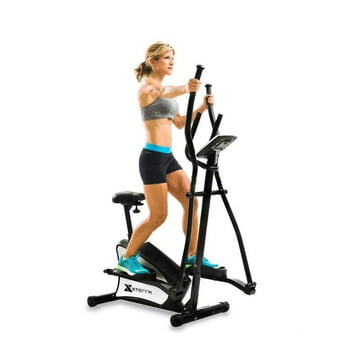 XTERRA EU150 2-in-1 Hybrid Elliptical Upright Bike for Full Body Workout with 13" Stride, 265 lb Weight Limit