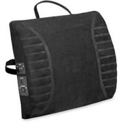 Advantus, AVT602802MR05, Massaging Lumbar Cushion, 1 Each, Black