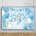 thumbnail image 4 of SUNOLIFE 5x3ft,It's a Boy Baby Shower Backdrops,Blue Ballons Photography Background Cake Table Banner for Party Decor, 4 of 4