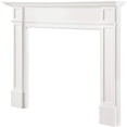 thumbnail image 5 of Pearl Mantels 540-48 Marshall Fireplace, 48-Inch, White Paint Mantel Surround, Opening Width( Pack of 2 ), 5 of 5