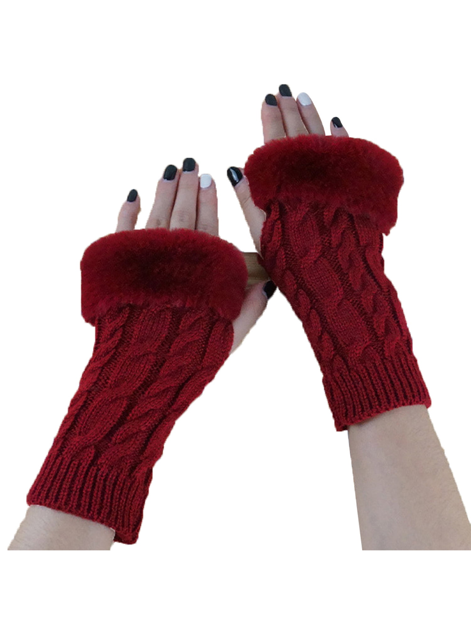 Ladies Ignite Knitted Mittens Fleece Lined New 