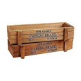 thumbnail image 1 of Maceta de madera para flores, maceta rectangular para macizos de flores, juego de 2 maceteros rectangulares para plantas suculentas de interior/exterior 22,5 x 8,4 x 4,1 cm, 1 of 5