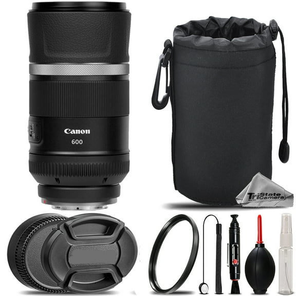 Canon RF 600mm f/11 IS STM Lens   UV Filter    Hood   Lens Pouch- Basic Kit (International Version)