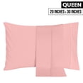 thumbnail image 2 of Pack de 2 fundas de almohada Utopia Bedding Queen de microfibra rosa, 2 of 7
