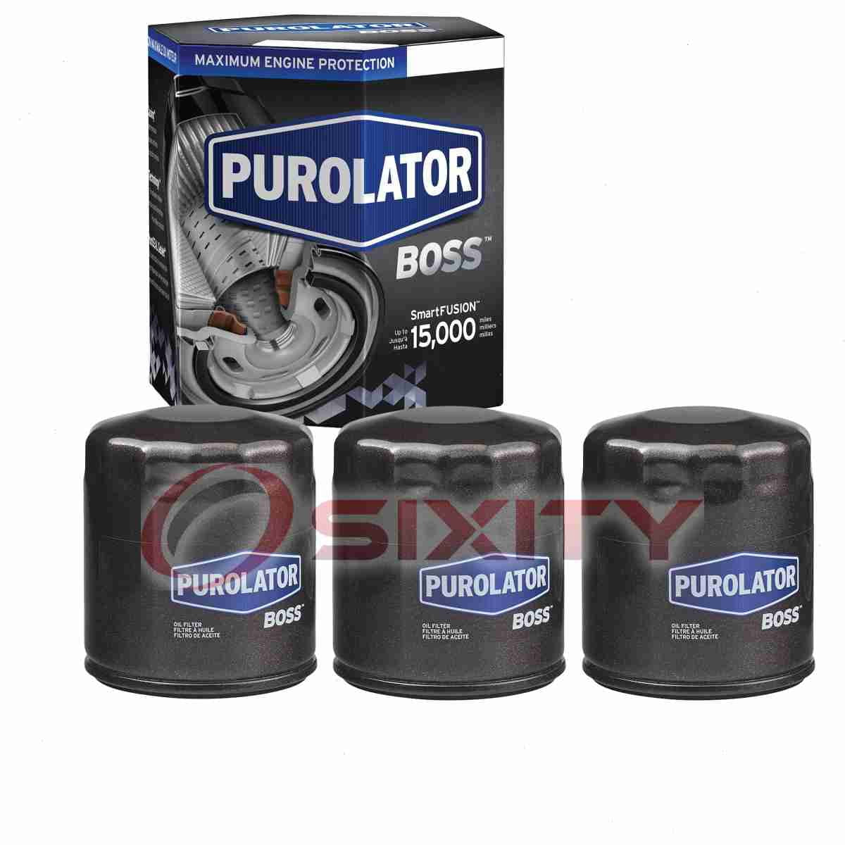 3 pc Purolator BOSS PBL14006 Engine Oil Filters for Oil Change Lubricant Filters Fits select: 2003-2006 CHEVROLET SILVERADO, 2000-2006 CHEVROLET TAHOE