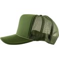 thumbnail image 3 of Classic Foam Front Mesh Back Trucker Hat Baseball Cap Plastic Adjustable Snapback, 3 of 6