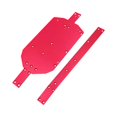 thumbnail image 1 of Milaget Metal Chassis Guard Plate with Stiffener Easy Installation Upgrade RC Car Chassis Guard Rail Kit for 14209 14210 Model Trucks Red, 1 of 7