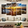 thumbnail image 5 of 5 Pcs DIY Sunset Scenery Combination Wall Stickers Home Decor Living Room Poster Self-adhesive Painting;5 Pcs DIY Sunset Scenery Wall Stickers Home Poster Self-adhesive Painting, 5 of 6