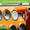 thumbnail image 2 of Unique Bargains 2 Pcs 10" Car Speaker Grills Cover Mesh Round 10 Inch Audio Speaker Subwoofer Iron Black White, 2 of 8
