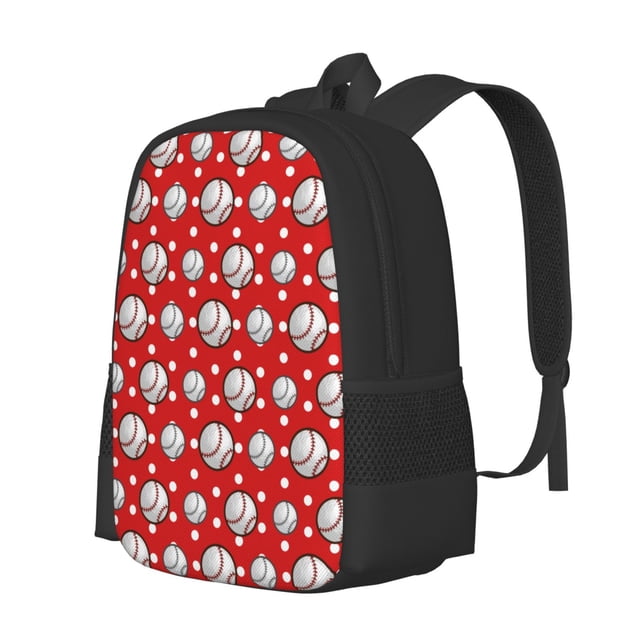 Xecao Baseball Mignon pour Sac à Dos pour École Voyage Randonnée avec Sangles Réglables Grande Capacité et Poches Latérales en Maille