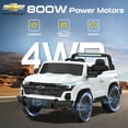 thumbnail image 7 of East doll 24 Volt Power Ride on Toys Car for Big Kids, Licensed Chevrolet 2 Seater Ride-on UTV Cars, 24V Ride ons, 800W Motor, Remote Control, 2-5MPH, Electric Car, White, 7 of 7