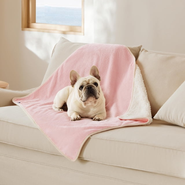 Manta impermeable Bedsure para gatos, calmante, 40x30 cm, rosa