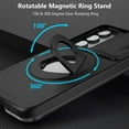 thumbnail image 5 of for Samsung Galaxy S23 FE Magnetic Case with Screen Protector [2 Pack], [Compatible with MagSafe] Rugged Cover with Slide Camera Cover & 360° Rotatable Ring Stand Shockproof S23 FE Cases Black, 5 of 14