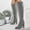 Silver, variant on Over the Knee Boots for Women Sparkly Bling Cowgirl Boots Side Zipper Chunky Heel Pointed Toe Dressy Boot Black 5.5(36)