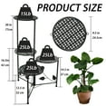 thumbnail image 2 of Soporte para plantas NAKUPE de metal, 4 niveles, para esquina, 76 cm de alto, negro, 2 of 7
