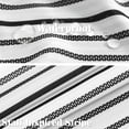 thumbnail image 2 of Black and White Shower Curtain Fabric Shower Curtain for Bathroom Modern Black Striped Shower Curtain Fall Waterproof in Bath 72x72 inches Long Shower Curtains Set with Curtain Hooks, 2 of 6