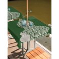 thumbnail image 2 of Outdoor Tablecloth with Umbrella Hole for Patio/Picnic/Party/Camping, Green Gourd Waterproof Table Cloth Square Cover Washable, Modern Abstract Art Geometric (54"x 54"), 2 of 9