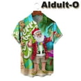 thumbnail image 3 of Funny Kids and Mens Christmas Casual Short Sleeve Shirt Hawaiian Shirt with Chest Pocket Multiple Color, 3 of 10