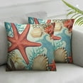 thumbnail image 2 of Nawypu  Set of 4 Throw Pillow Covers Beach Starfish and Summer is My Happy Place Rhinestone Decorative Pillow Cases Home Decor Square  Pillowcases, 2 of 6