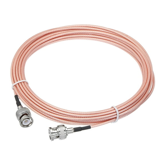 Uxcell RG316 Coaxial Cables BNC Male To BNC Male Low Loss RF Coaxial Cable 19.6FT Orange 1Pcs