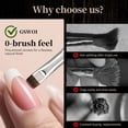 thumbnail image 2 of 6PCS Square Flat Head Gel Nail Brush, Professional Wood Handle UV Gel Nail Art Brush with Cap, for Acrylic Poly Gel & Wearable Tips, Salon & Home Manicure Tool, 2 of 5