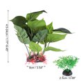 thumbnail image 4 of 5 plantas de plástico para acuario, plantas acuáticas artificiales para decoración de plantas de espacio terrestre, verde, 4 of 7