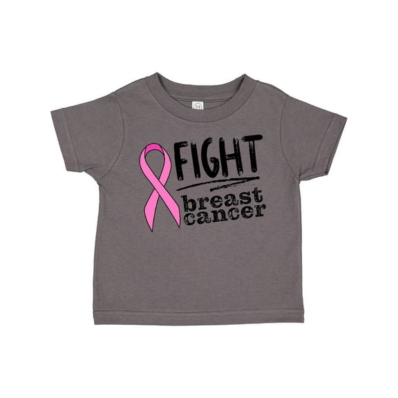 Inktastic Fight Breast Cancer Pink Ribbon Boys or Girls Toddler T-Shirt
