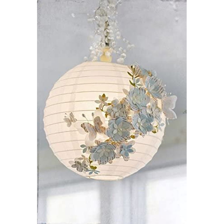 20-Pack White Paper Lanterns – Assorted 4” To 12”, Round Hanging Decor For Weddings & Parties